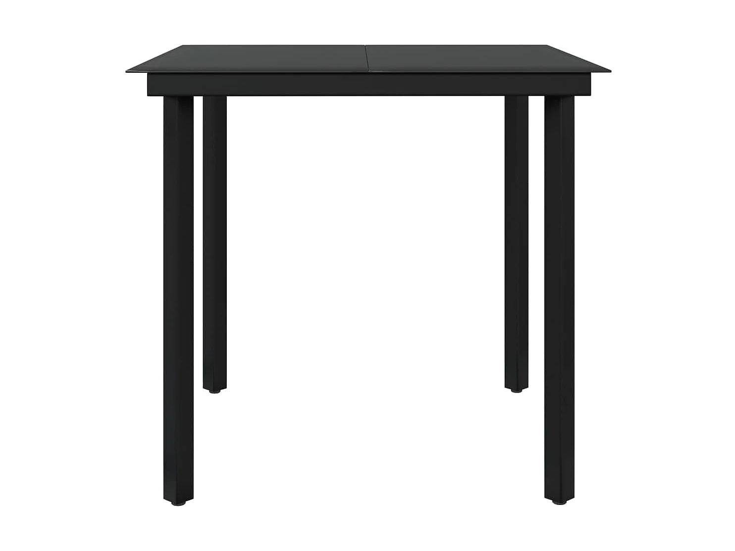 Salle à manger de jardin avec coussins 3 pcs Noir BE49537