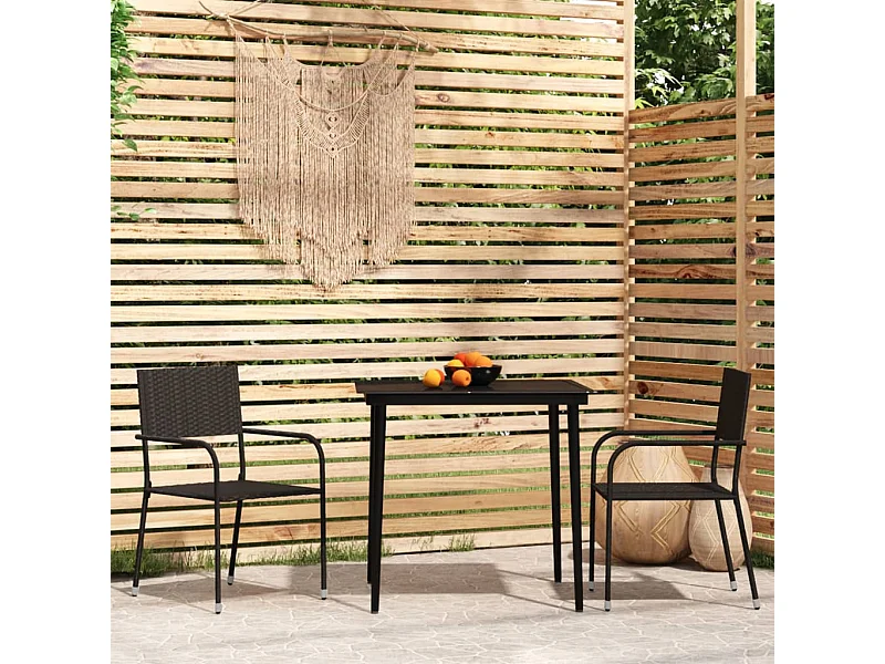 3-delige Tuinset zwart NL390991