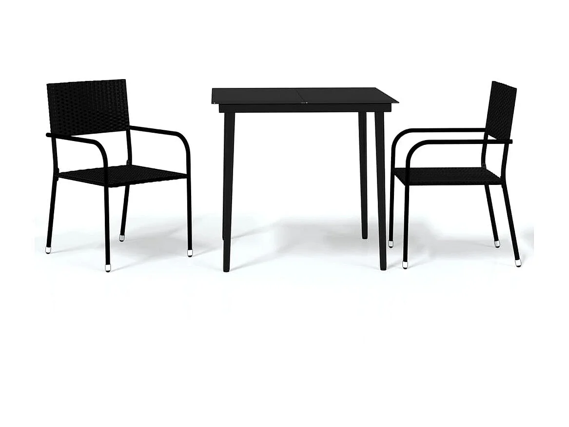 3-delige Tuinset zwart NL390991