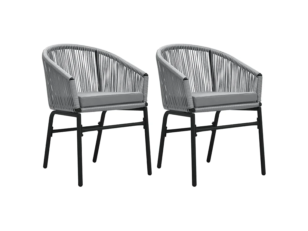 Ensemble à manger de jardin 3 pcs Gris BE40509