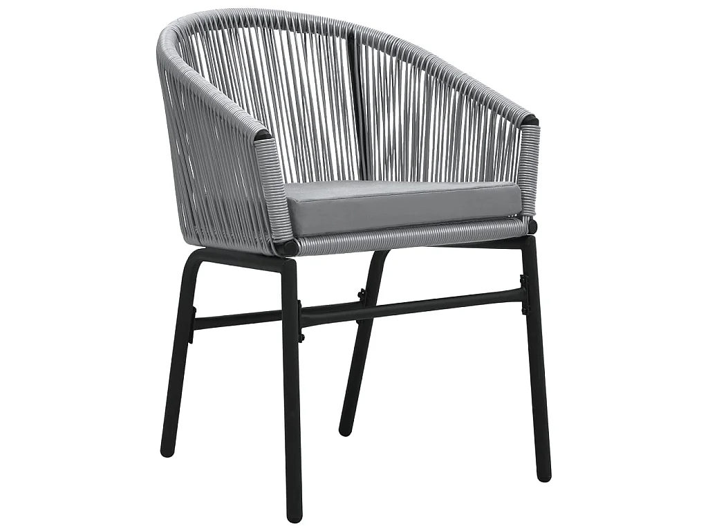 Ensemble à manger de jardin 3 pcs Gris BE40509