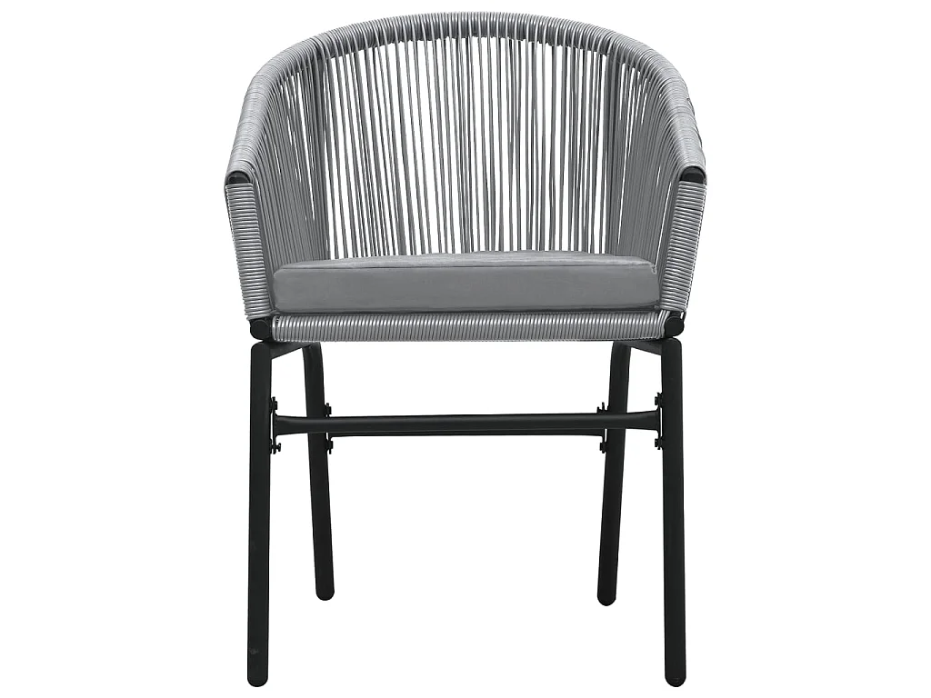Ensemble à manger de jardin 3 pcs Gris BE40509