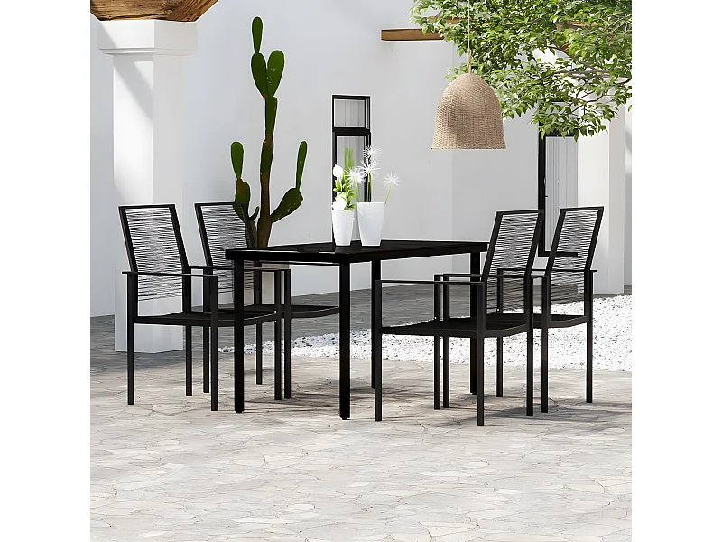 5-delige Tuinset zwart NL866009