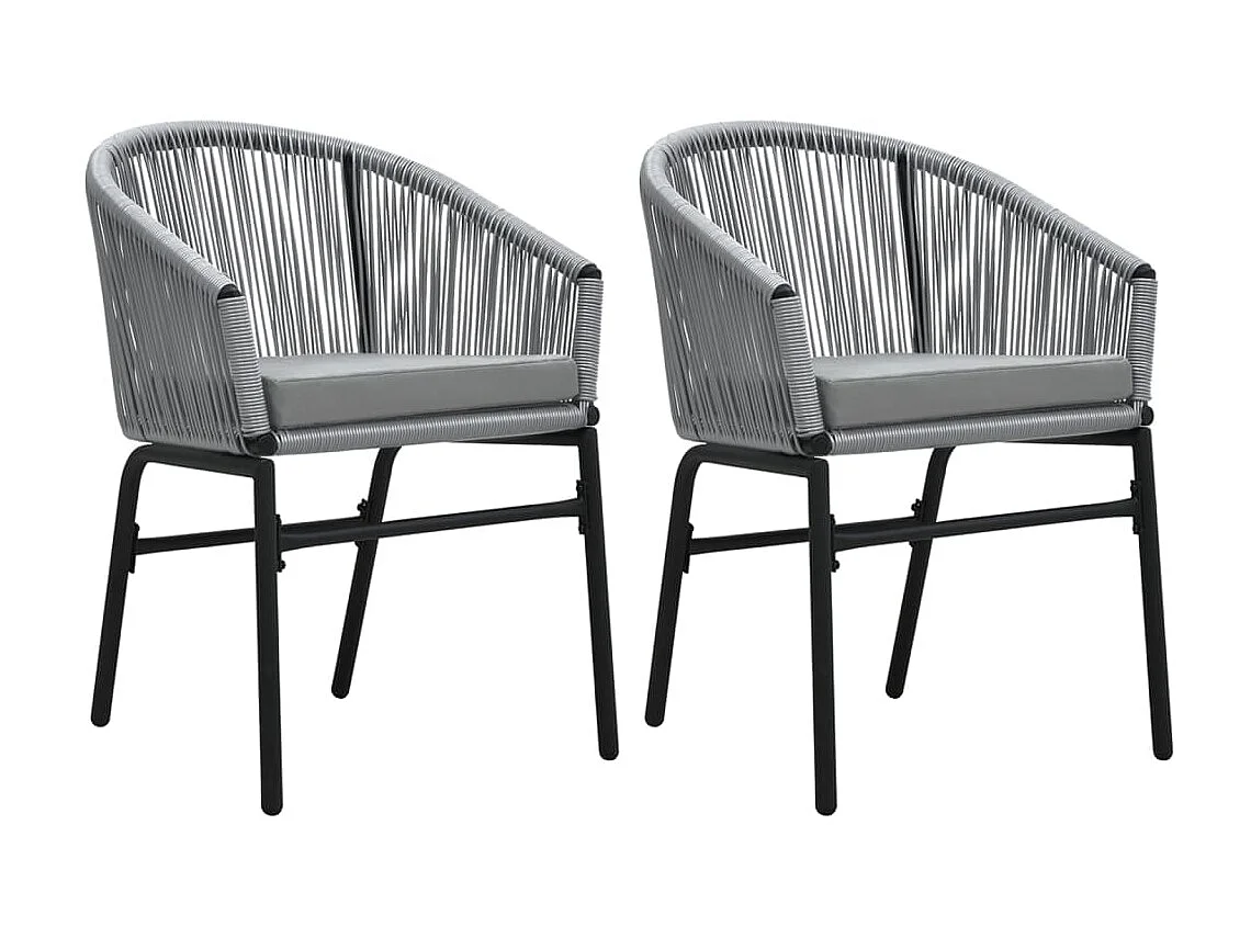 Ensemble à manger de jardin 3 pcs Gris BE99329