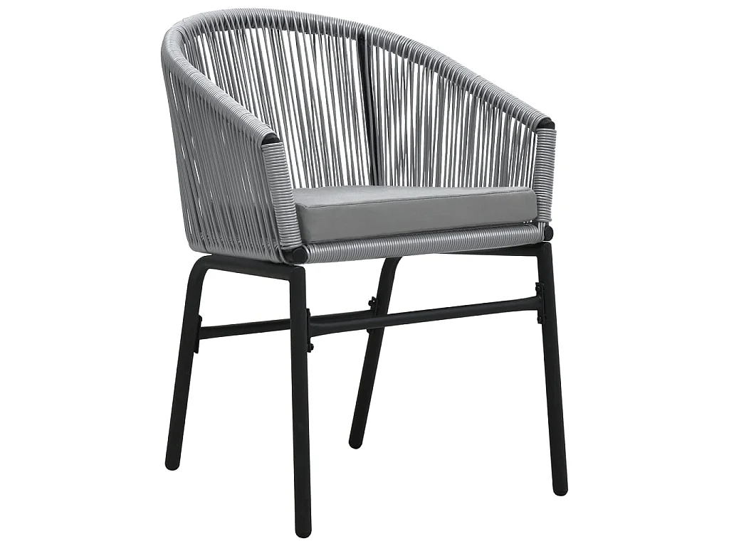 Ensemble à manger de jardin 3 pcs Gris BE99329