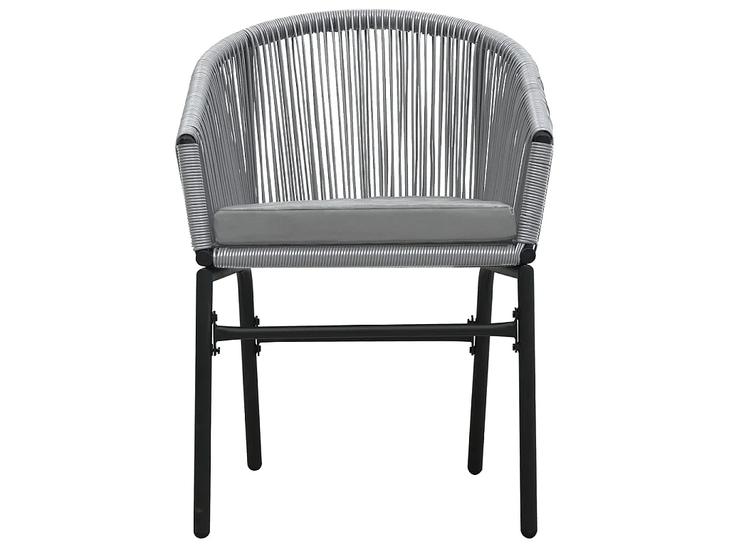 Ensemble à manger de jardin 3 pcs Gris BE99329
