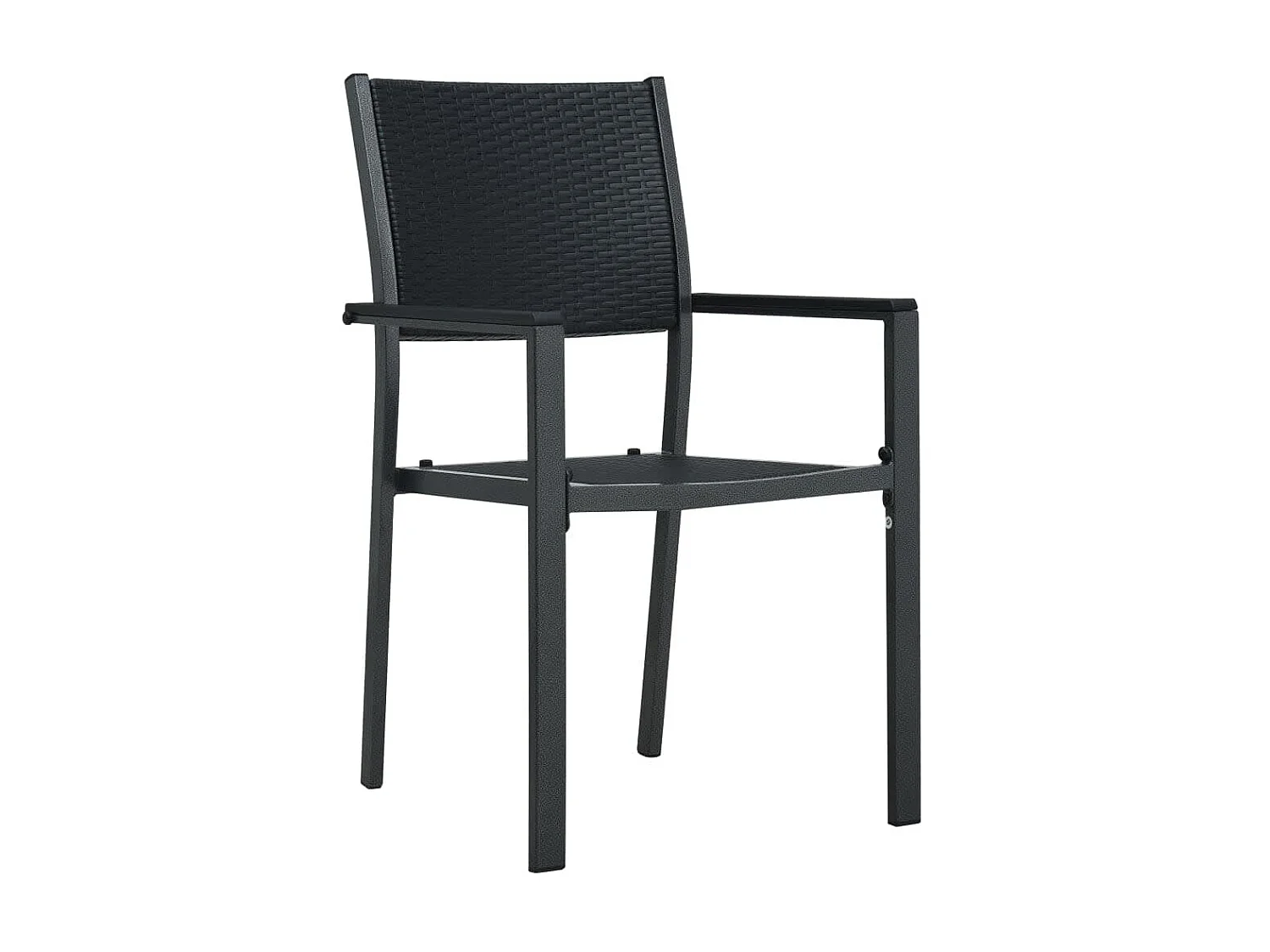 Ensemble à manger de jardin 5 pcs Noir BE81976