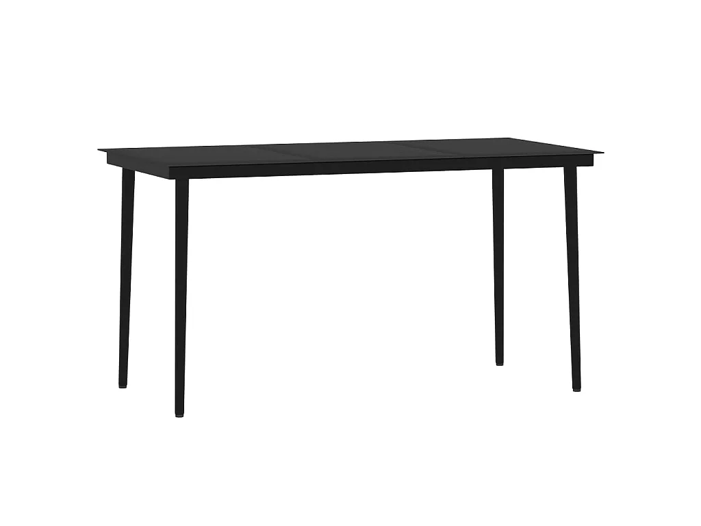 Ensemble à manger de jardin 5 pcs Noir GFDF52566