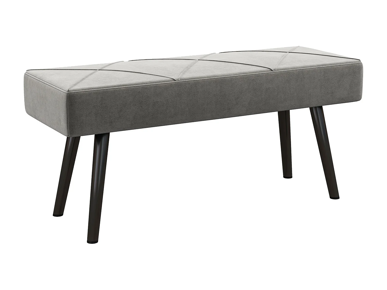 Banquette bout de lit design contemporain noir gris