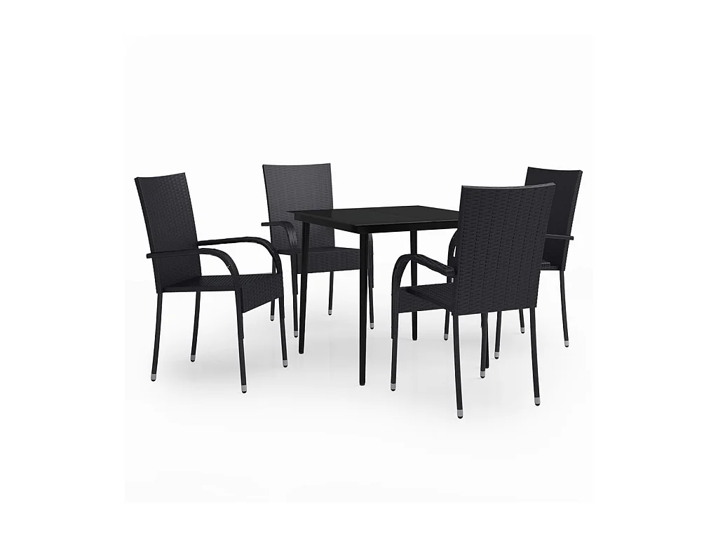 5-delige Tuinset zwart NL948386