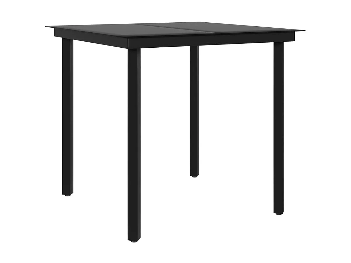 Ensemble à manger de jardin et coussins 5pcs Gris/noir BE91479