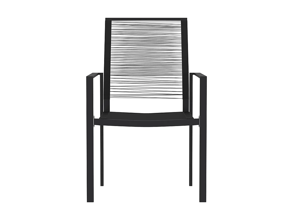 Comedor de jardín 3 piezas negro YOE83900