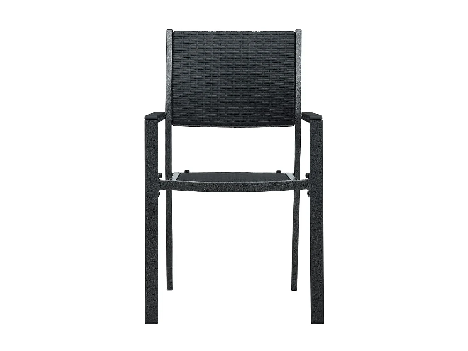 Ensemble à manger de jardin 5 pcs Noir BE42476