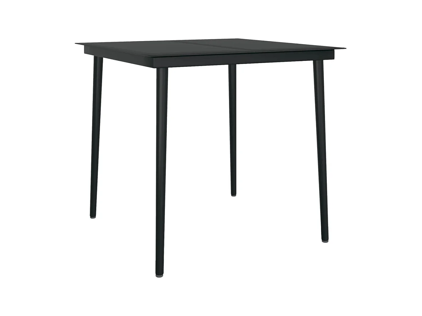 Comedor de jardín 3 piezas negro YOE48703