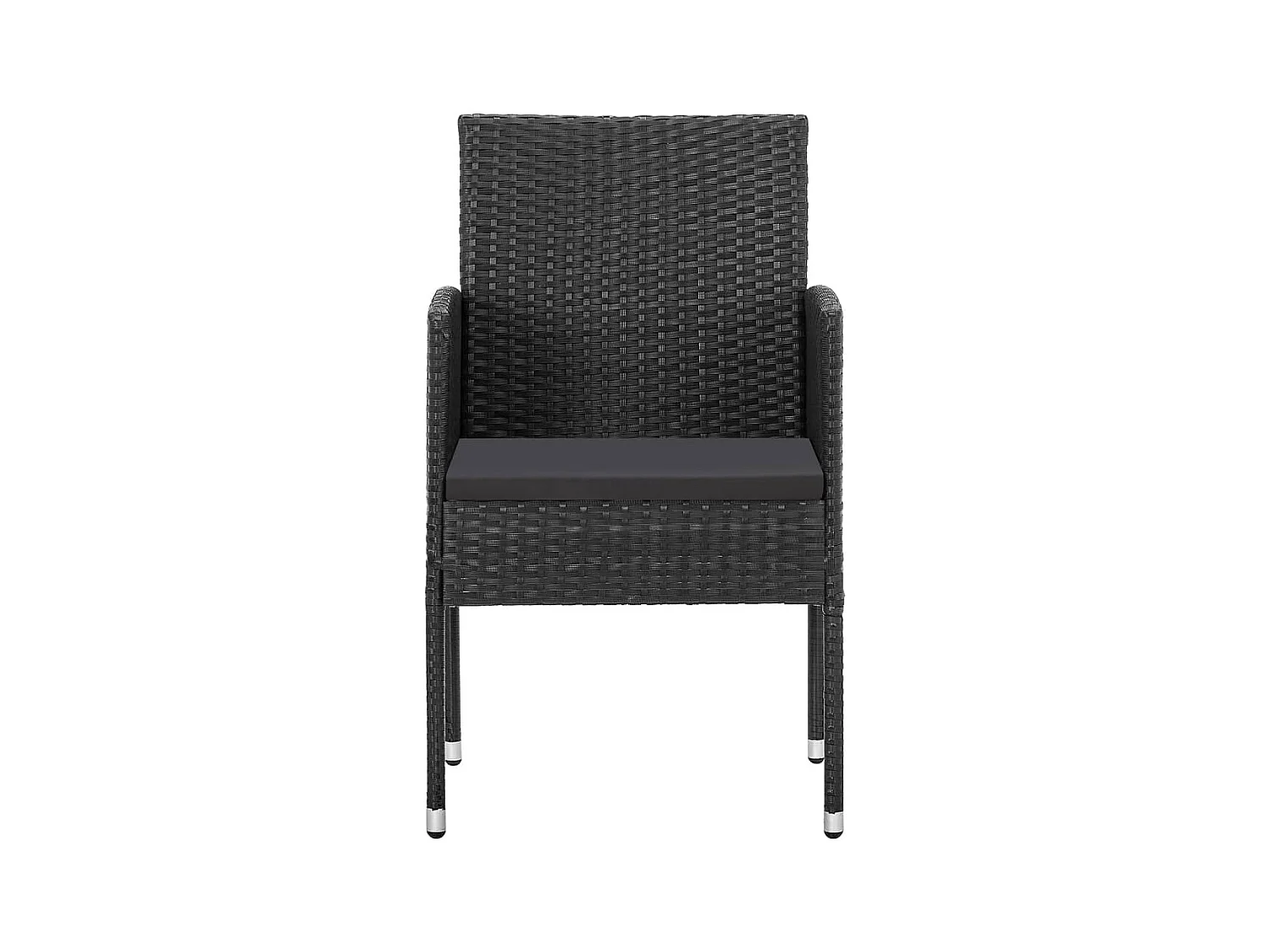 Ensemble à manger de jardin 5 pcs Noir BE35623