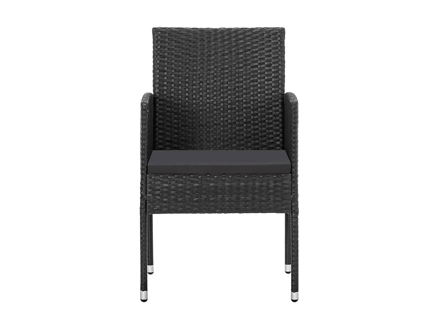 Ensemble à manger de jardin 5 pcs Noir BE35623