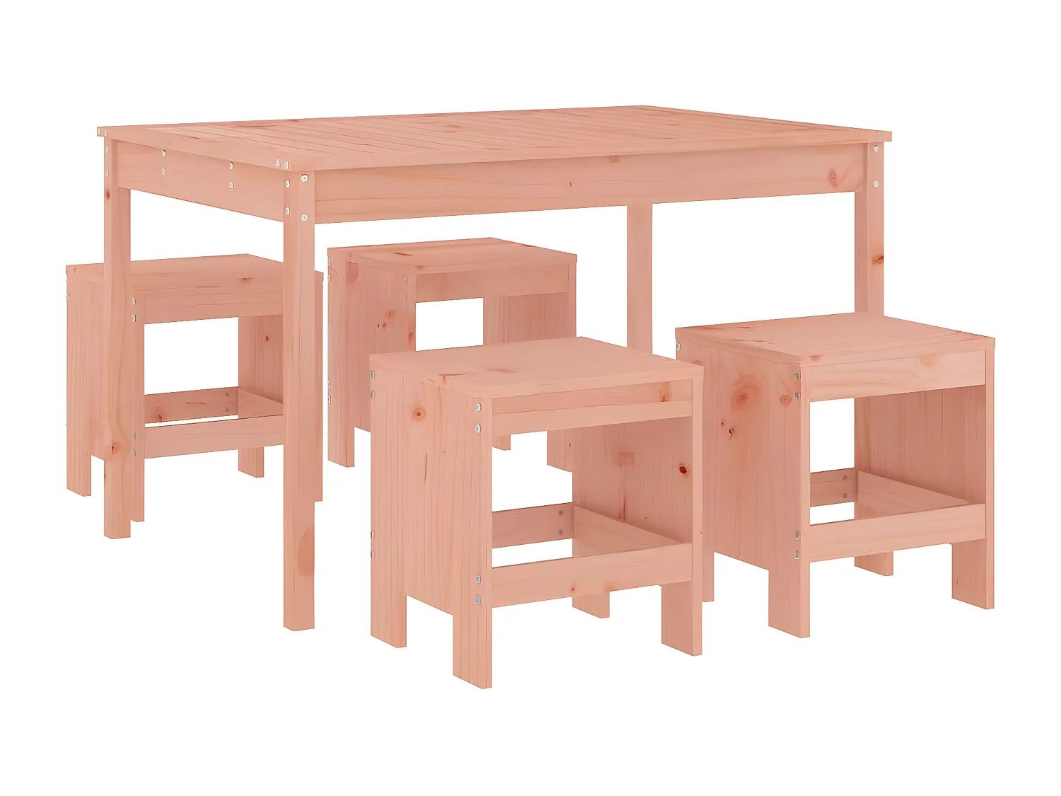 Ensemble à manger de jardin 5pcs bois massif Douglas BE71100