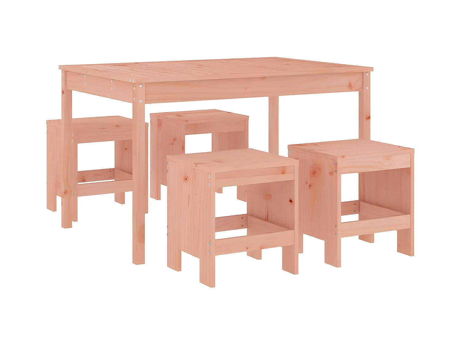 Comedor de jardín 5 pzas madera maciza Douglas YOE51871