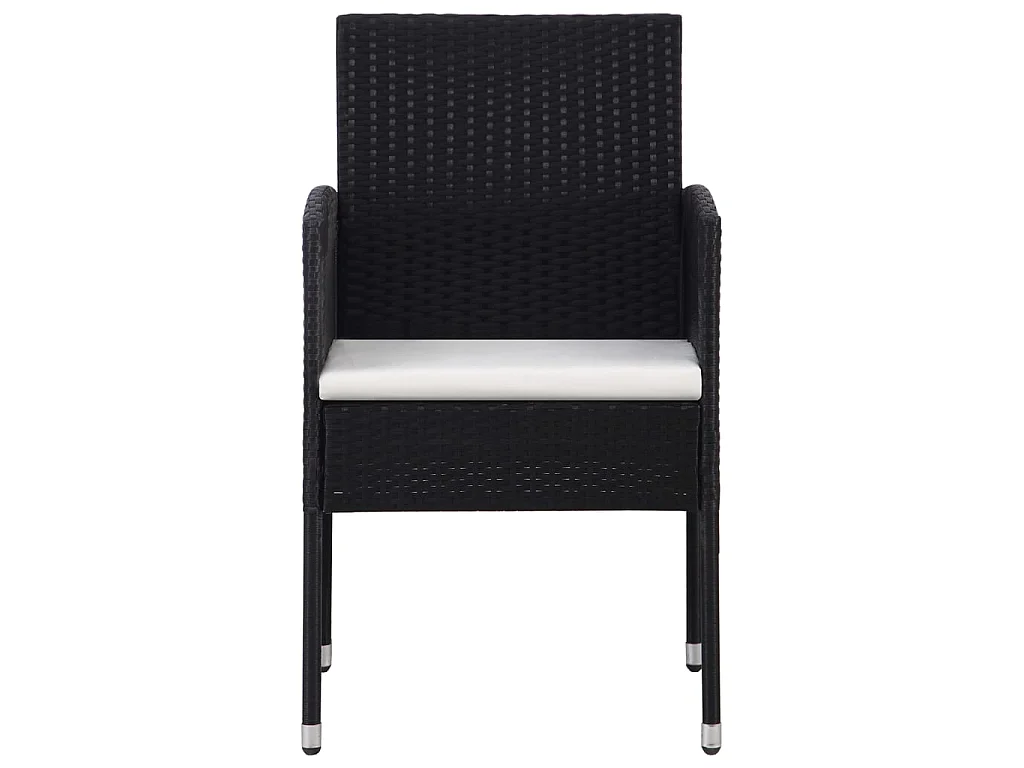 Ensemble à manger de jardin 5 pcs Noir BE32092