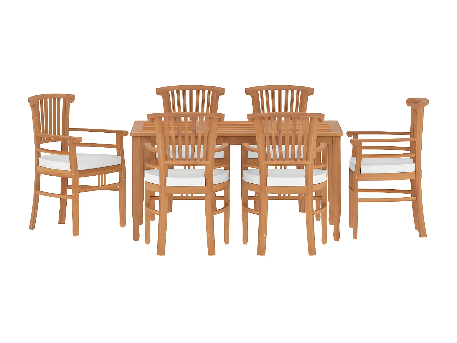 7-delige Tuinset massief teakhout NL207635