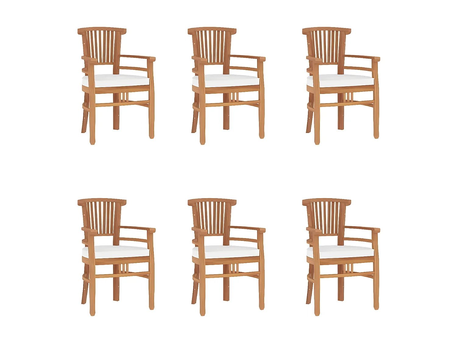 7-delige Tuinset massief teakhout NL207635