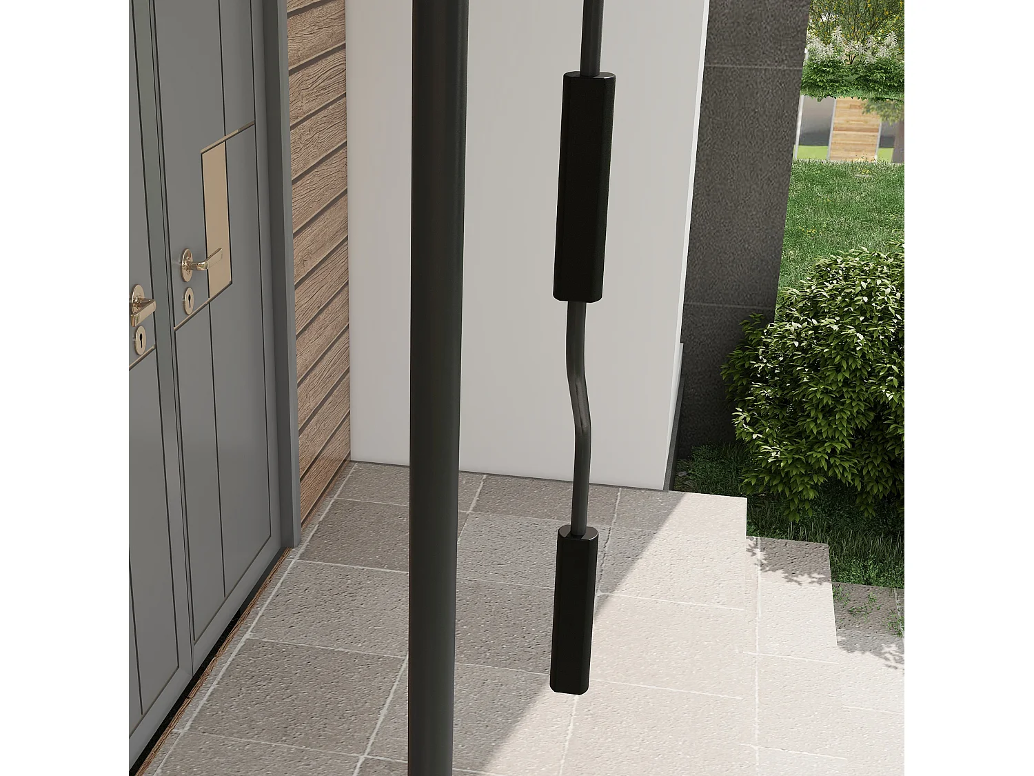 Store banne autoportant manuel rétractable 1,5L x 1,2l x 2,1-3H m inclinaison réglable métal alu polyester sable