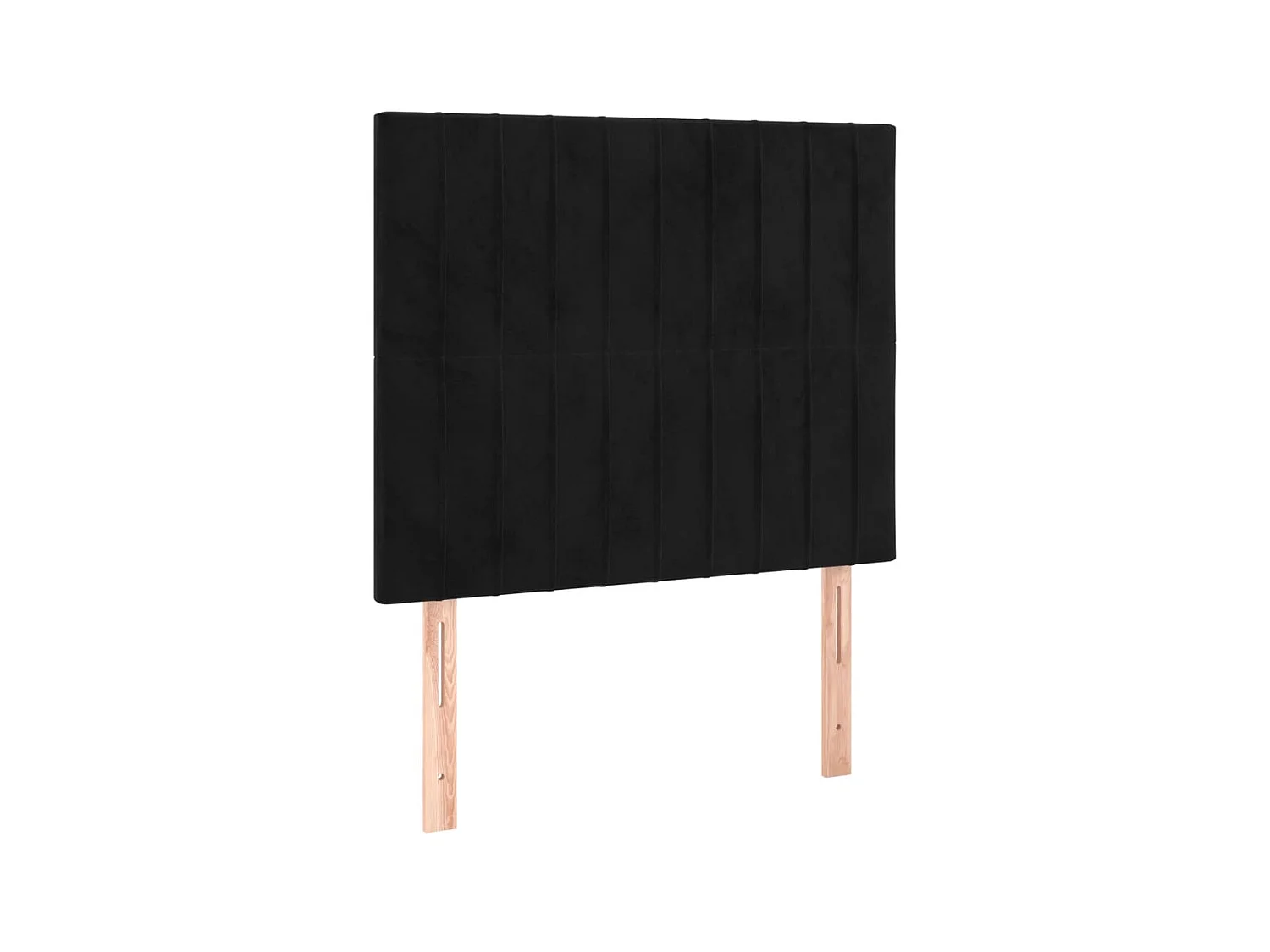 Têtes de lit 2 pcs Noir 80x5x78/88 cm Velours