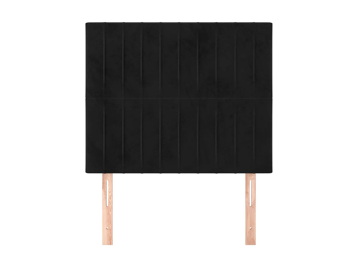 Têtes de lit 2 pcs Noir 80x5x78/88 cm Velours