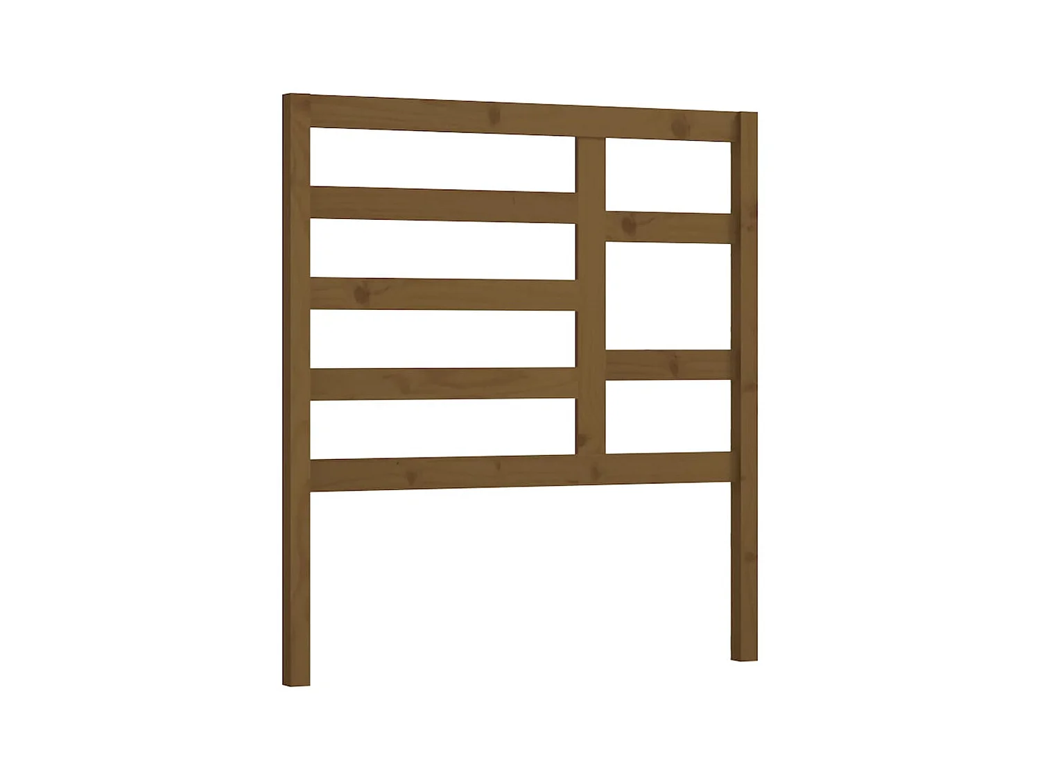 Testiera marrone miele 106x4x104 cm Legno di pino massiccio