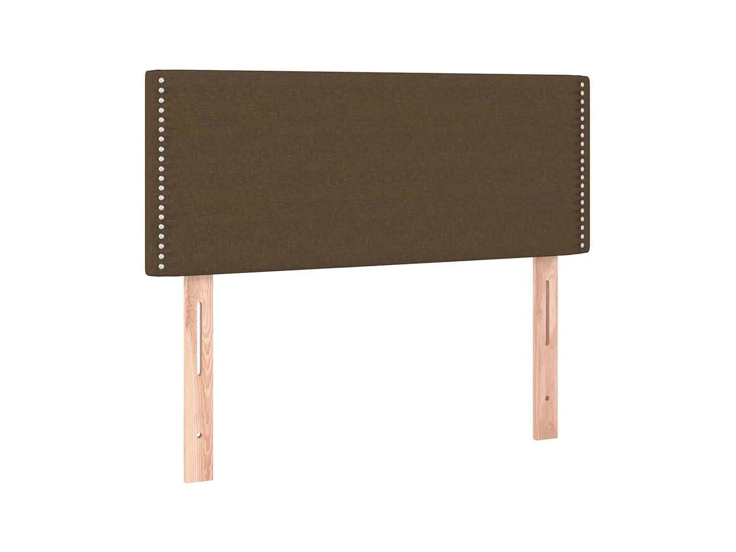 Tête de lit Marron Foncé 80x5x78/88 cm Tissu