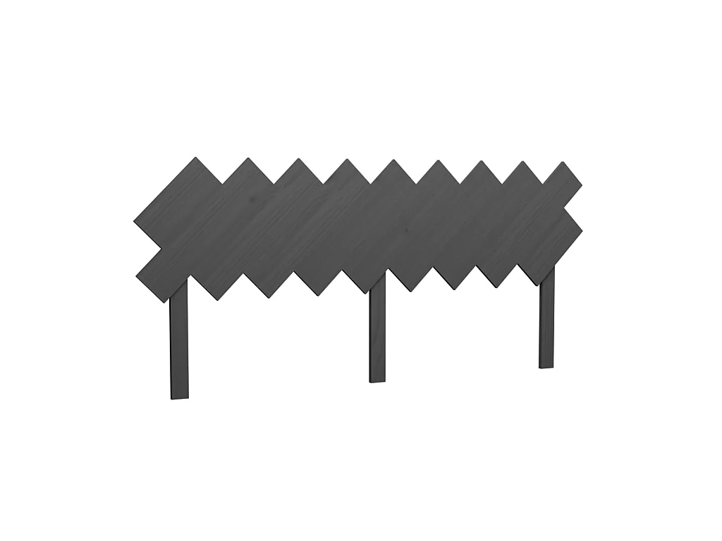 Tête de lit Gris 178x3x80,5 cm Bois massif de pin