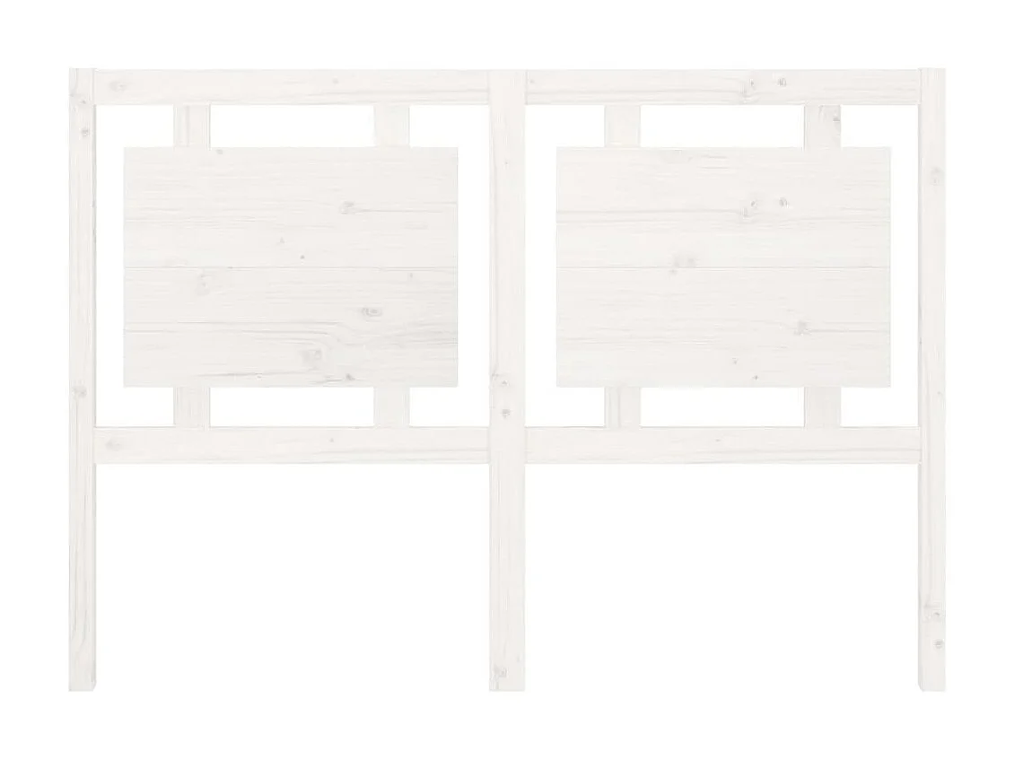 Tête de lit Blanc 140,5x4x100 cm Bois massif de pin