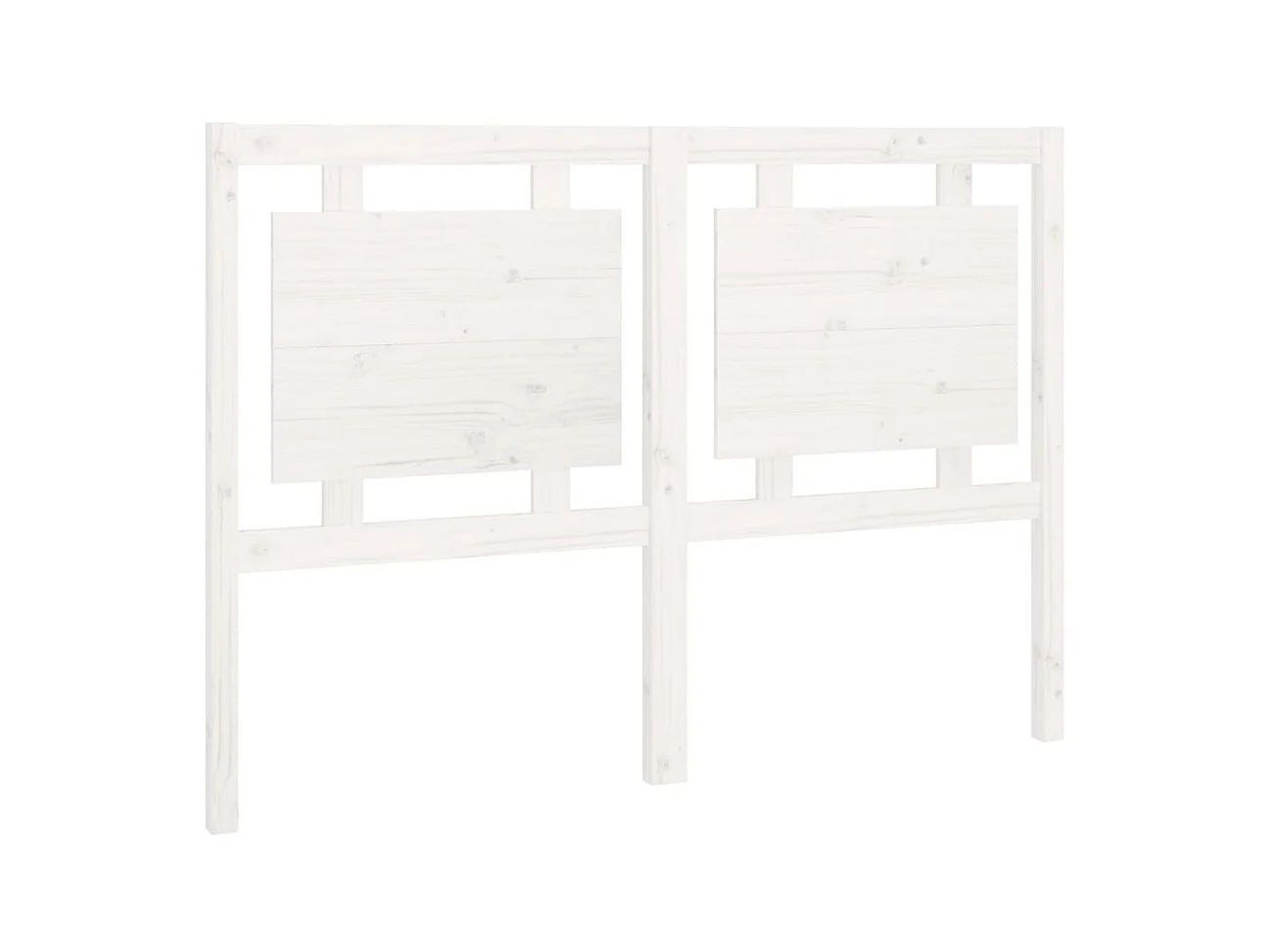 Tête de lit Blanc 140,5x4x100 cm Bois massif de pin