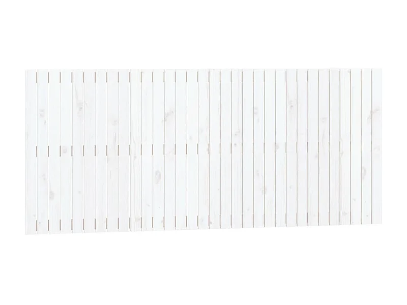 Wandhoofdeinde Wit 204x3x90 cm Massief grenenhout