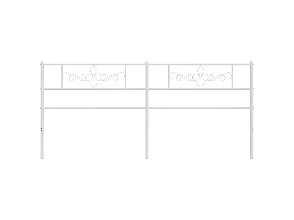 Cabecero de metal blanco 200 cm