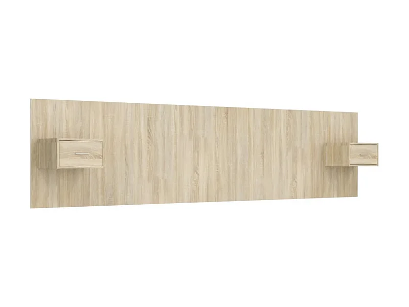 Cabecero con armarios Roble Sonoma Madera contrachapada
