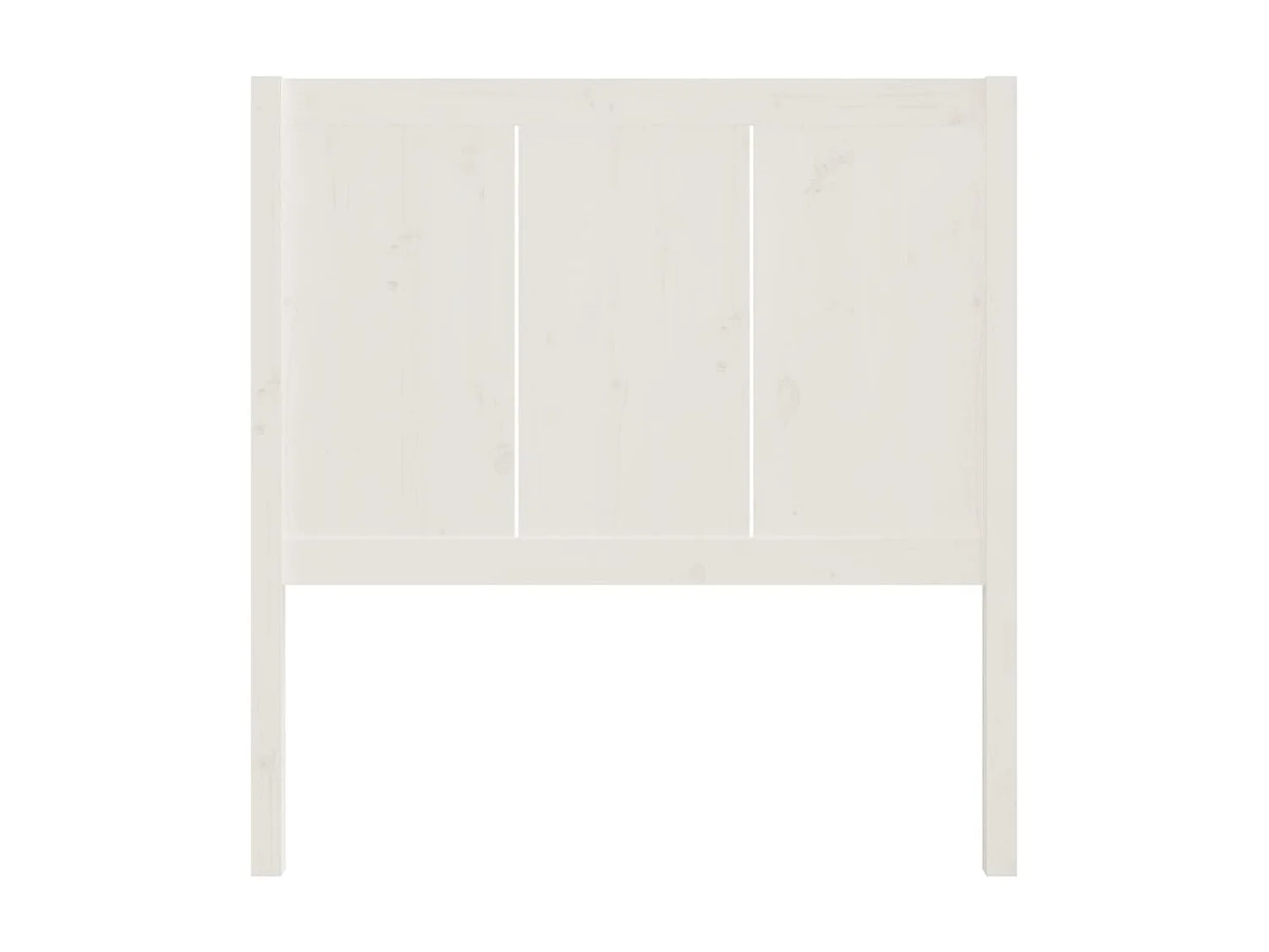 Cabeceira Branca 80,5x4x100 cm Madeira maciça de pinho