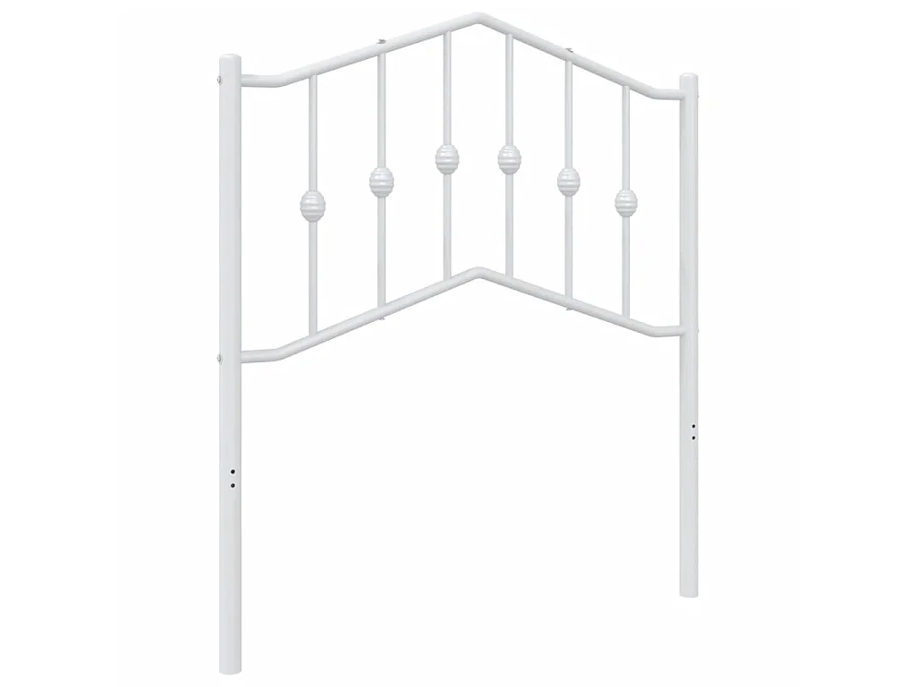 Tête de lit métal blanc 80 cm