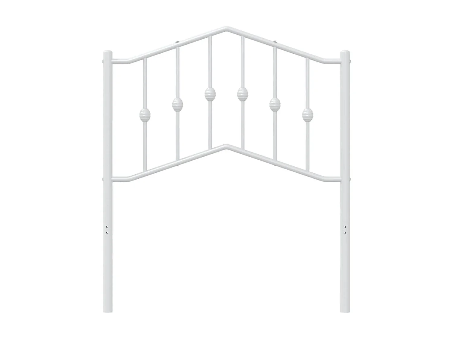 Tête de lit métal blanc 80 cm