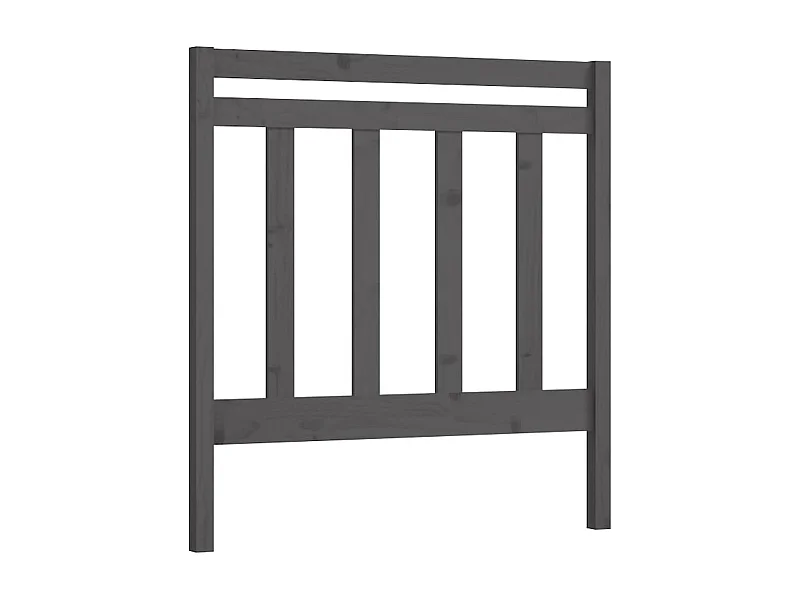 Kopfteil Grau 95x4x100 cm Massives Kiefernholz