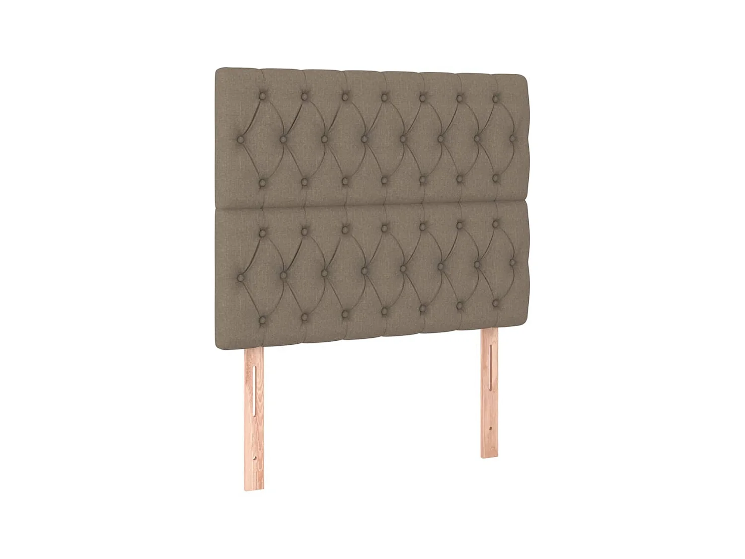 Têtes de lit 2 pcs Taupe 90x7x78/88 cm Tissu