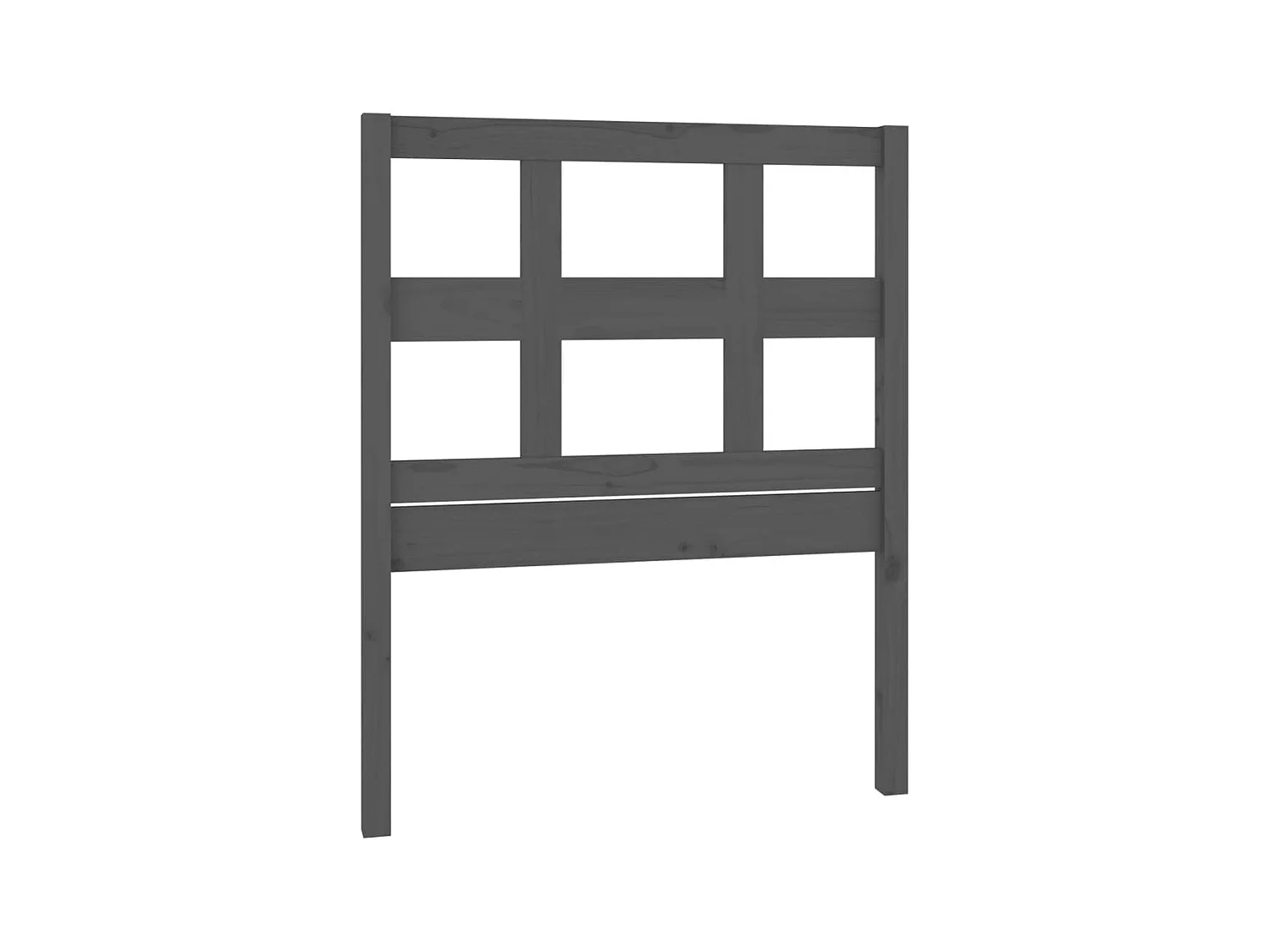 Tête de lit Gris 95,5x4x100 cm Bois massif de pin