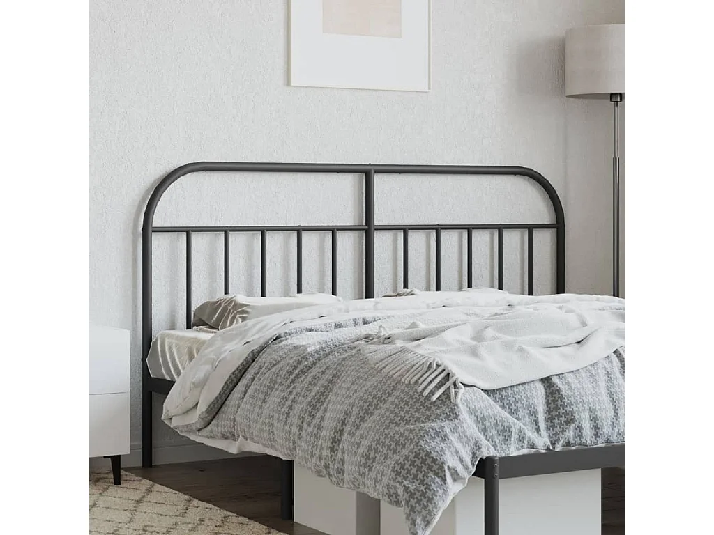 Tête de lit métal noir 160 cm