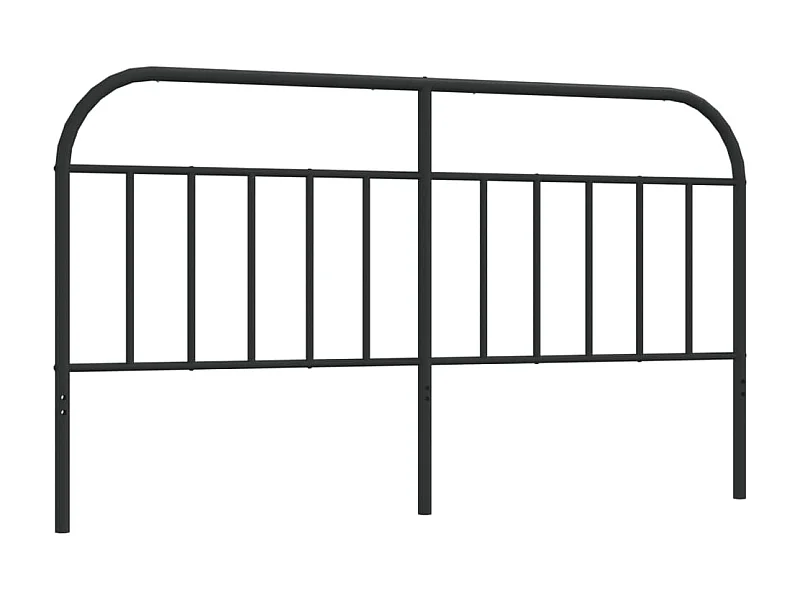 Tête de lit métal noir 160 cm
