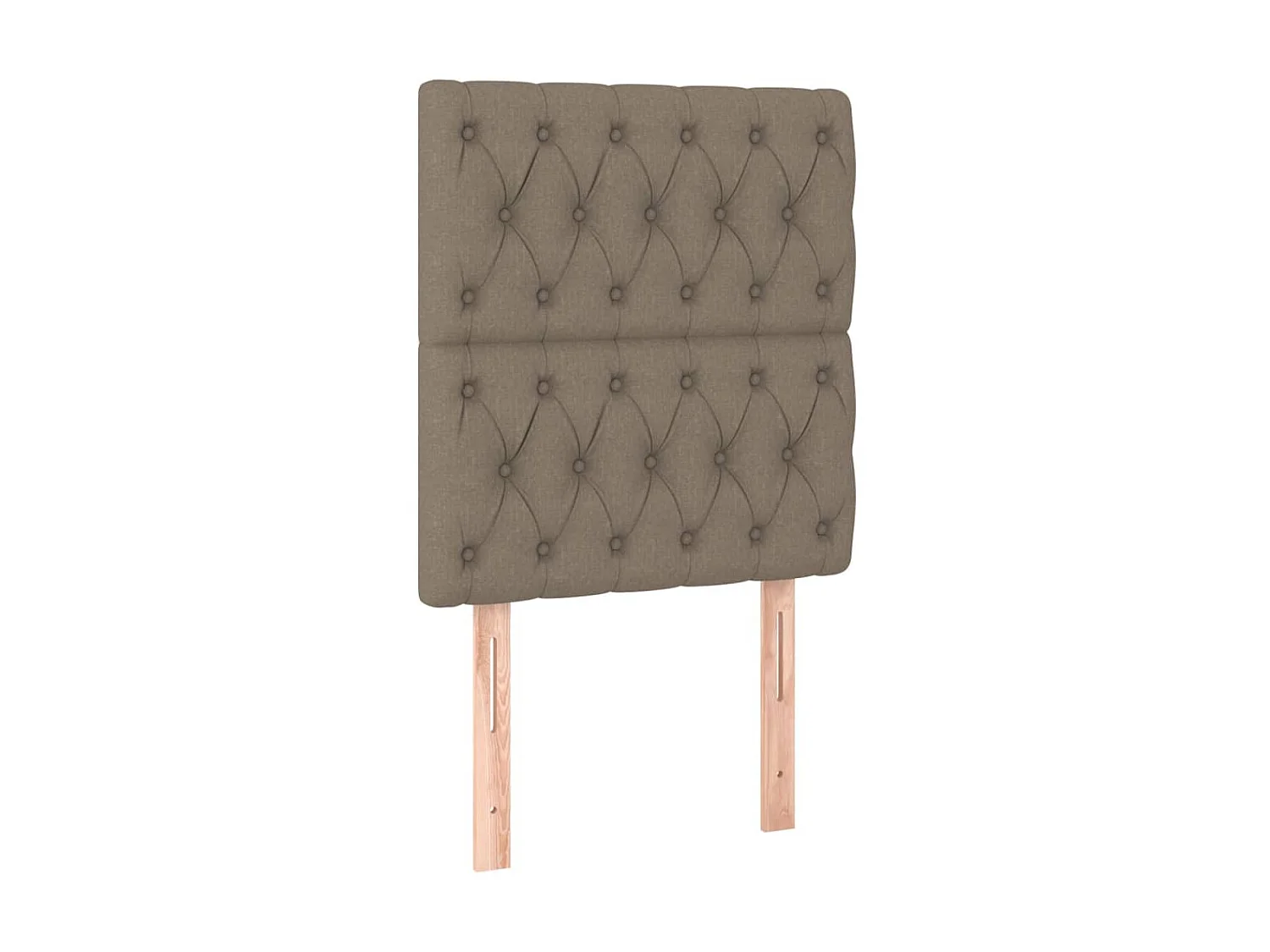 Têtes de lit 2 pcs Taupe 80x7x78/88 cm Tissu
