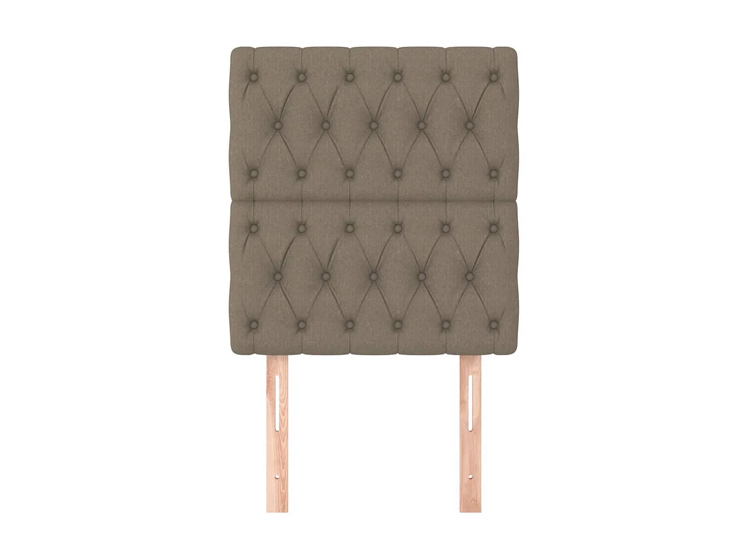 Têtes de lit 2 pcs Taupe 80x7x78/88 cm Tissu