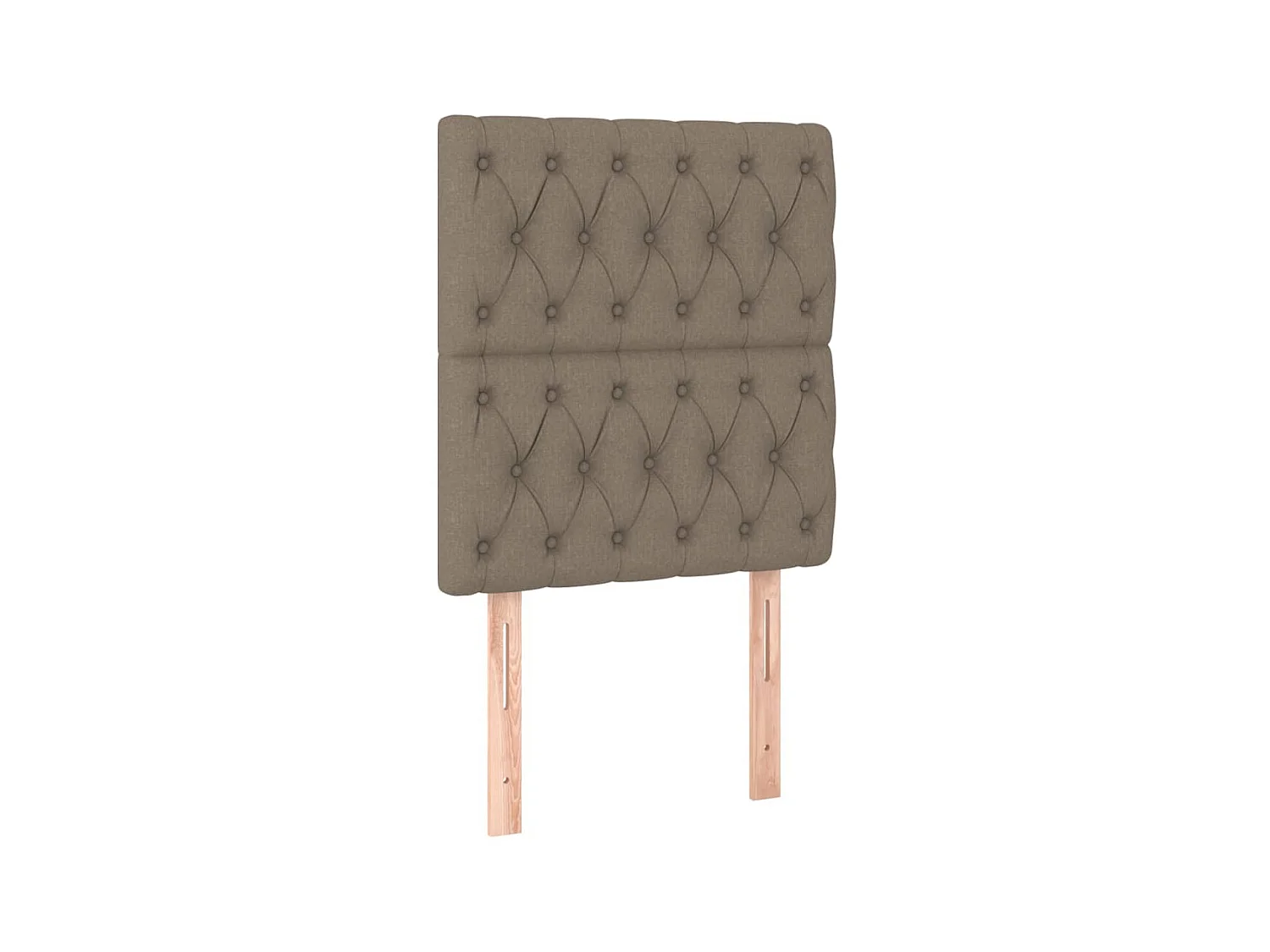 Têtes de lit 2 pcs Taupe 80x7x78/88 cm Tissu