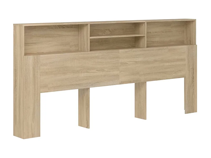 Mueble cabecero roble Sonoma 220x19x103,5 cm