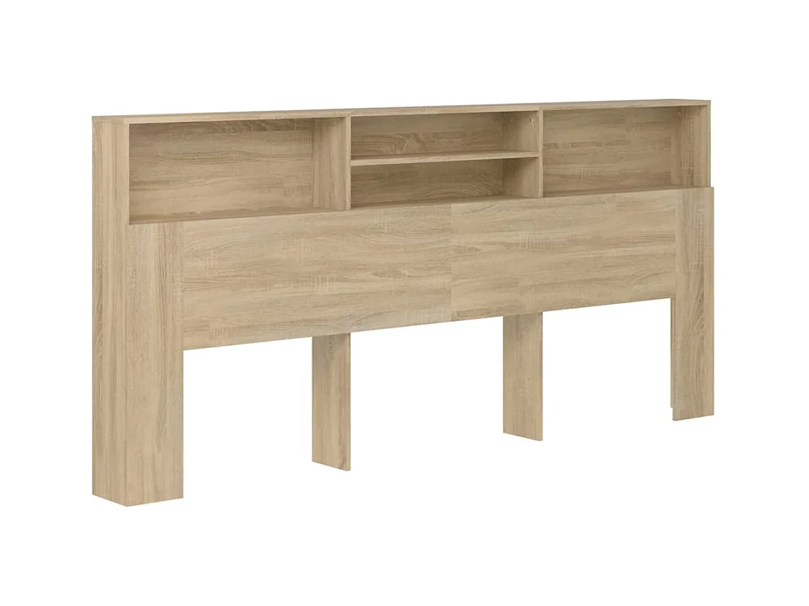 Armoire de tête de lit Chêne sonoma 220x19x103,5 cm