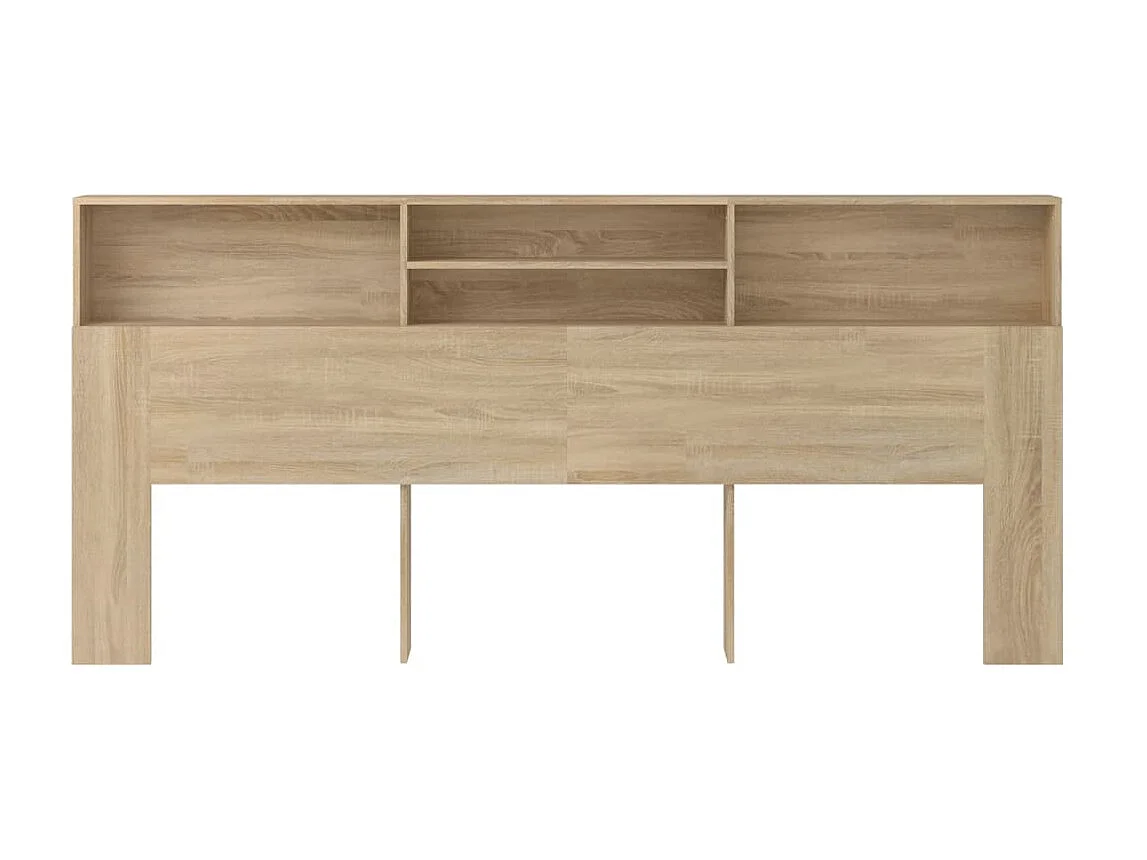 Armoire de tête de lit Chêne sonoma 220x19x103,5 cm